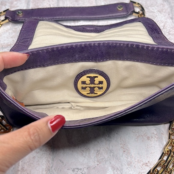 Tory Burch Mini Crossbody Leather gold Chain - Picture 7 of 9